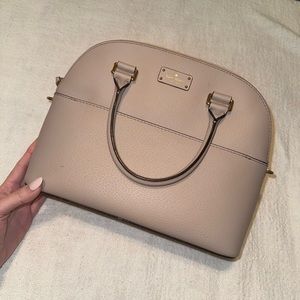 Kate Spade Nude / Beige Dome Purse Crossbody Satchel
